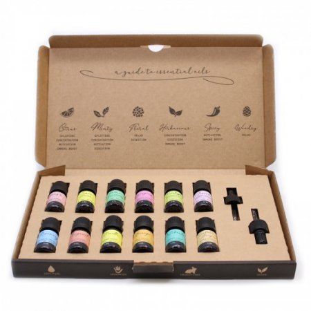 (image for) Aromatherapy Essential Oil Set - The Top 12
