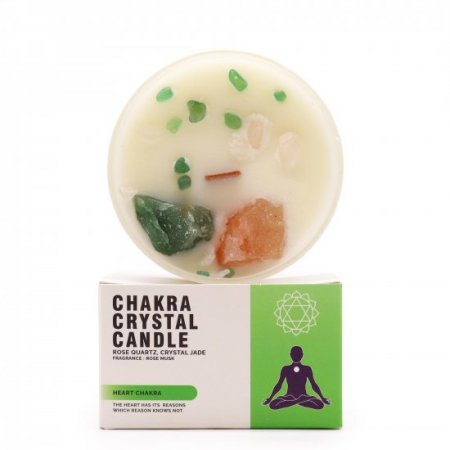(image for) Chakra Crystal Candles - Heart Chakra