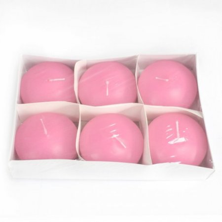 (image for) 3x Large Floating Candle - Pink