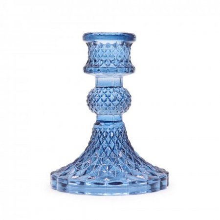(image for) Vintage Dinner Candle Holder - Royal Blue