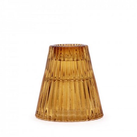 (image for) Flip Dinner Candle / Tealight Holder - Antique Amber