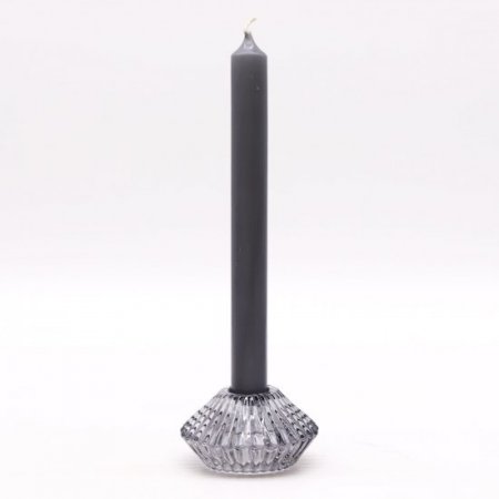 (image for) Flower Flip Dinner Candle / Tealight Holder - Midnight Grey