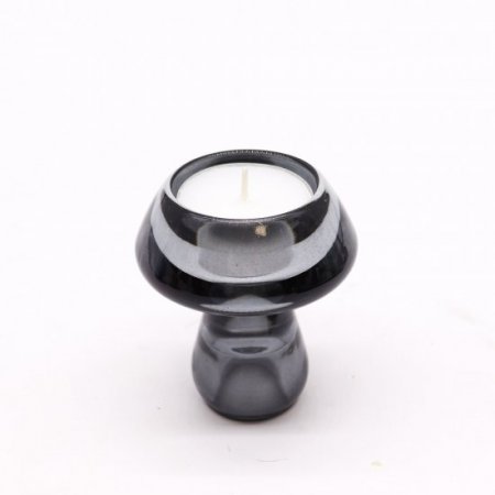(image for) Mushroom Flip Dinner Candle / Tealight Holder - Midnight Grey