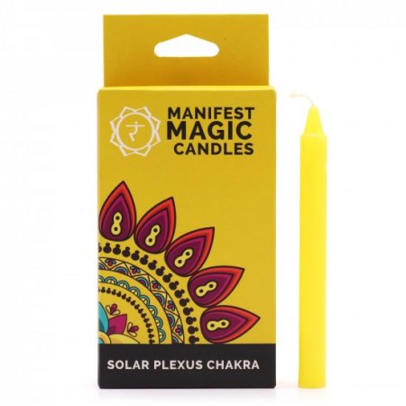(image for) Manifest Magic Candles (pack of 12) - Yellow - Solar Plexus Chakra