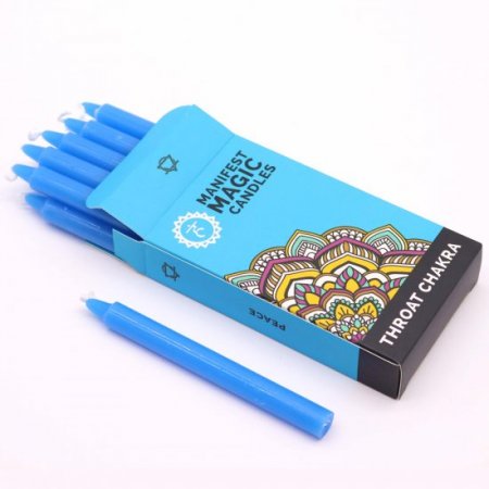 (image for) Manifest Magic Candles (pack of 12) - Blue - Throat Chakra