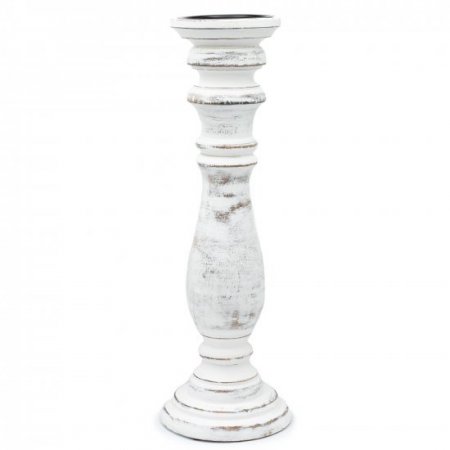 (image for) Classic Candle Stand - Whitewash - Large