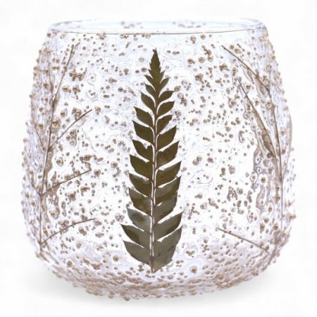 (image for) Natural Floral Glass - Straight Candle Holder - Pino - (10x9cm)