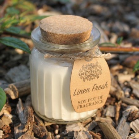 (image for) Linen Fresh Soy Pot of Fragrance Candles