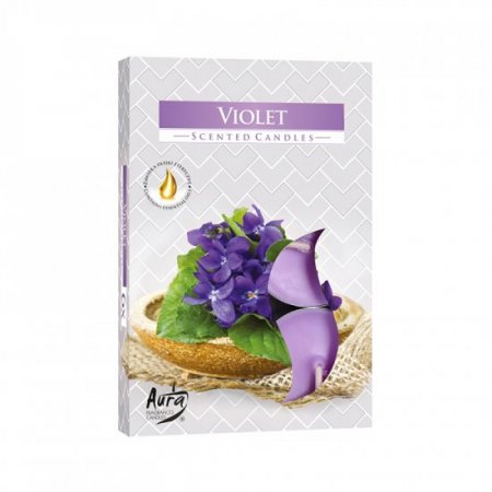 (image for) Set of 6 Scented Tealights - Violet