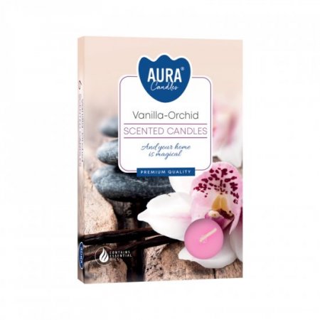 (image for) Set of 6 Scented Tealights - Vanilla & Orchid