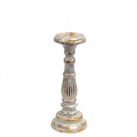 (image for) Small Candle Stand - White Gold