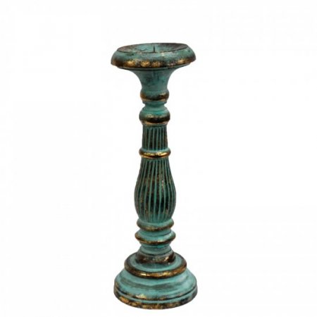 (image for) Medium Candle Stand - Turquois Gold