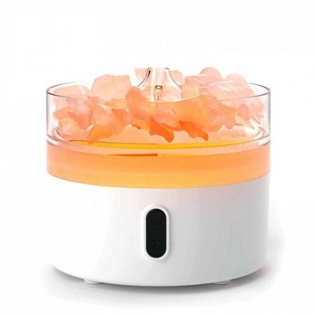 (image for) Himalayan Salt Aroma Diffuser - Night Light - USB-C - Flame Effect ( salt included)
