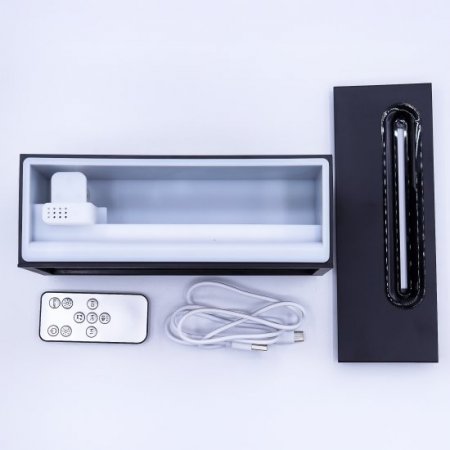 (image for) Flame Effect Aroma Diffuser with Birdsound - Black USB - Colour Change