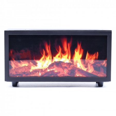 (image for) Flame Effect Aroma Diffuser with Birdsound - Black USB - Colour Change