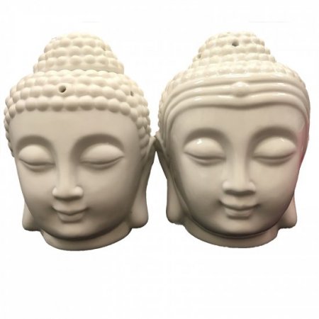 (image for) Buddah Head Oil Burner - White