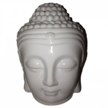 (image for) Buddah Head Oil Burner - White