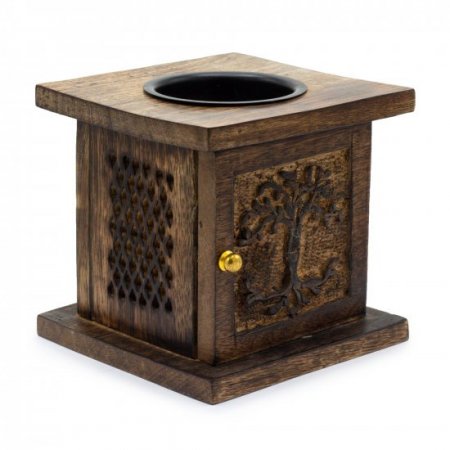(image for) Large Mango Box Burner - Tree of life
