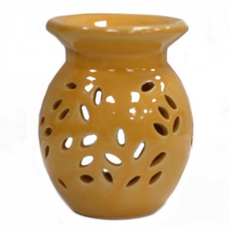 (image for) Floral Oil Burner -Yellow