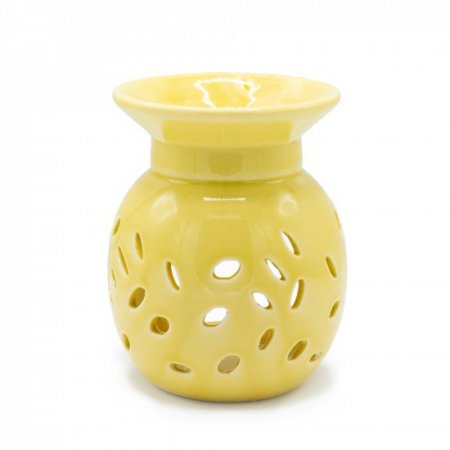 (image for) Floral Oil Burner -Yellow