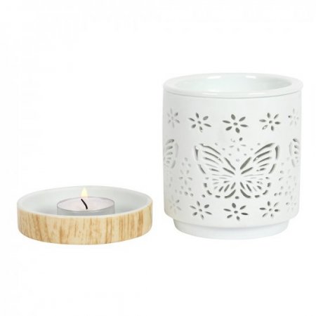 (image for) Matt Ceramic Butterfly Oil Burner