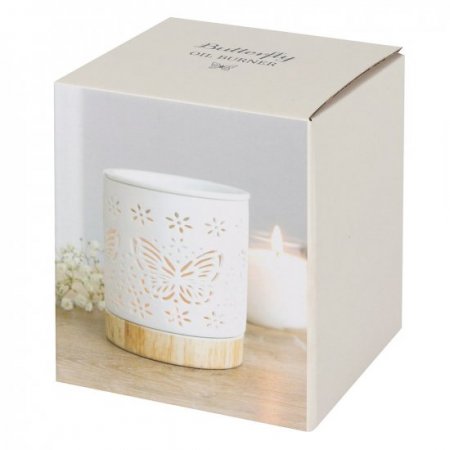 (image for) Matt Ceramic Butterfly Oil Burner