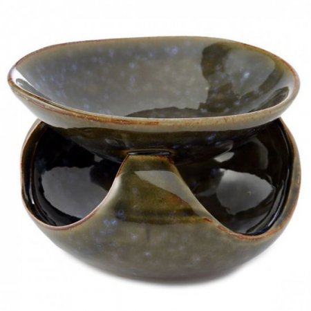 (image for) Abstract Dark Mottled Ceramic Oil Burner (asst)