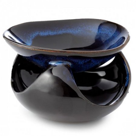 (image for) Abstract Dark Mottled Ceramic Oil Burner (asst)