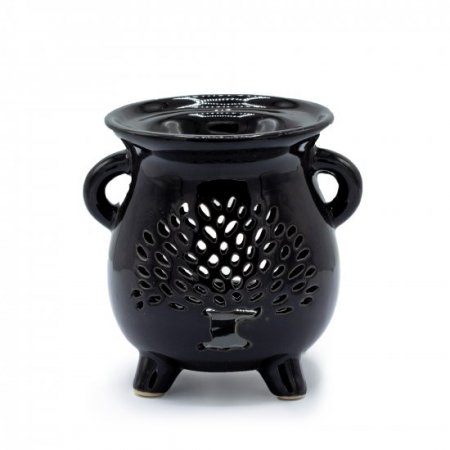 (image for) Cauldron Oil Burner - Tree of Life - Black