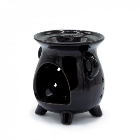 (image for) Cauldron Oil Burner - Moon Phase - Black