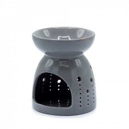 (image for) Classic Oil Burner - Bubbles Cutout - Grey