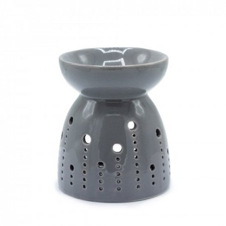 (image for) Classic Oil Burner - Bubbles Cutout - Grey