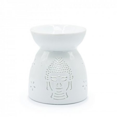 (image for) Oil Burner Buddha Cut Out- White