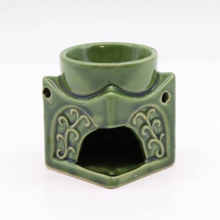(image for) Square Buddha Burner - Dark Jade