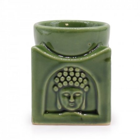 (image for) Square Buddha Burner - Dark Jade