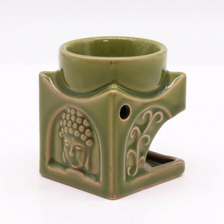 (image for) Square Buddha Burner - Light Jade