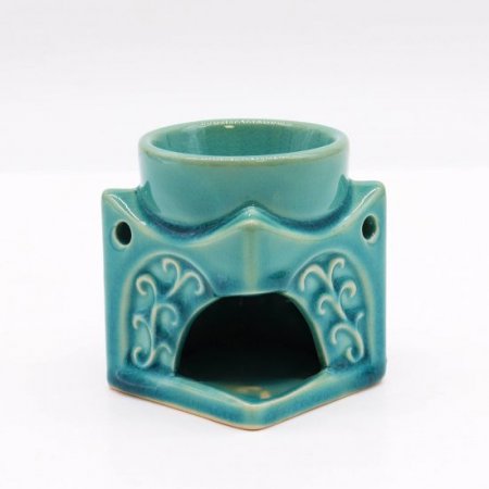 (image for) Square Buddha Burner - Soft Turquoise