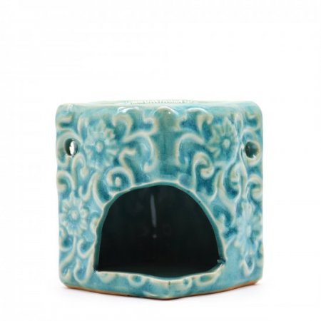 (image for) Classic Small Square Floral Oil Burners (aast)