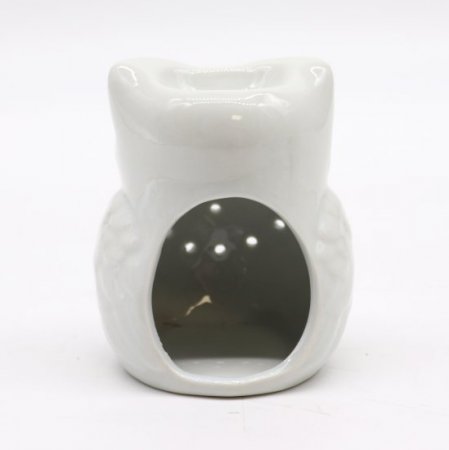 (image for) Classic White Oil Burner - Tall Owl