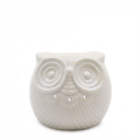 (image for) Classic White Oil Burner - Short Owl