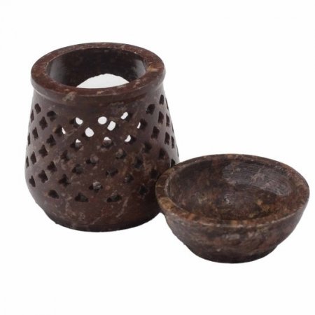 (image for) Small Soapstone Oil Burner 8cm - Classic