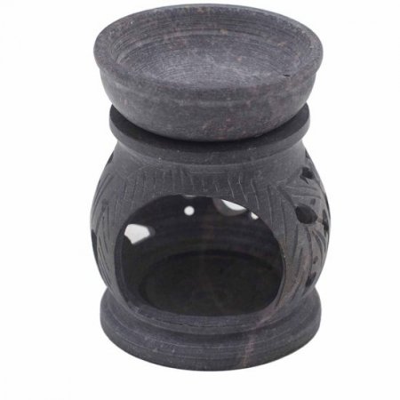 (image for) Small Soapstone Oil Burner 8cm - Om