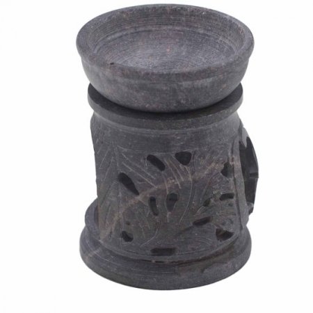 (image for) Small Soapstone Oil Burner 8cm - Om