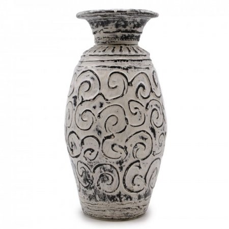 (image for) Swirls Shaped Vase - Cream