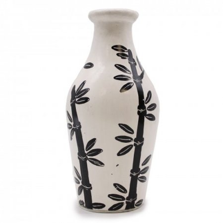 (image for) Bamboo Motif Shaped Vase - Natural