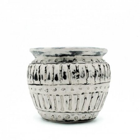 (image for) Greek Clay Plant Pot - Cream 12cm