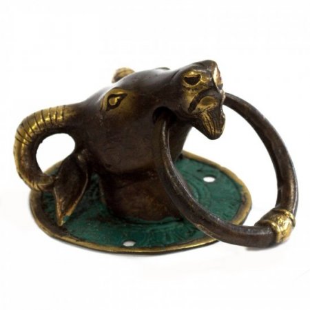 (image for) Brass Door Knocker - Rams Head