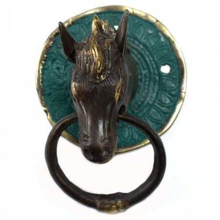 (image for) Brass Door Knocker - Horses Head