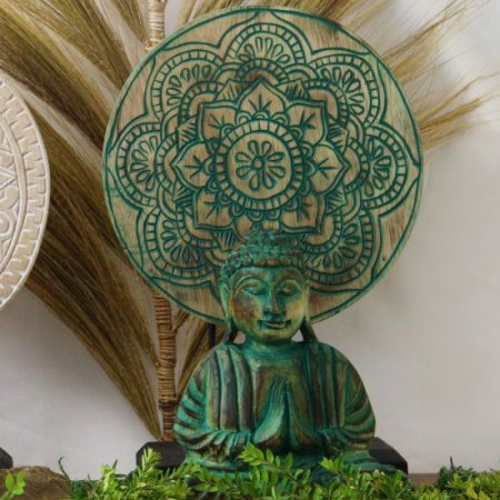 (image for) Buddha Feng Shui Set - Buddha Knot - Green