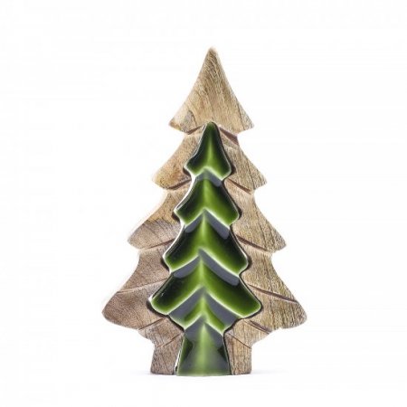 (image for) Lost in the Forrest - Small Tree in a Tree Wooden Decoration - 15x10cm